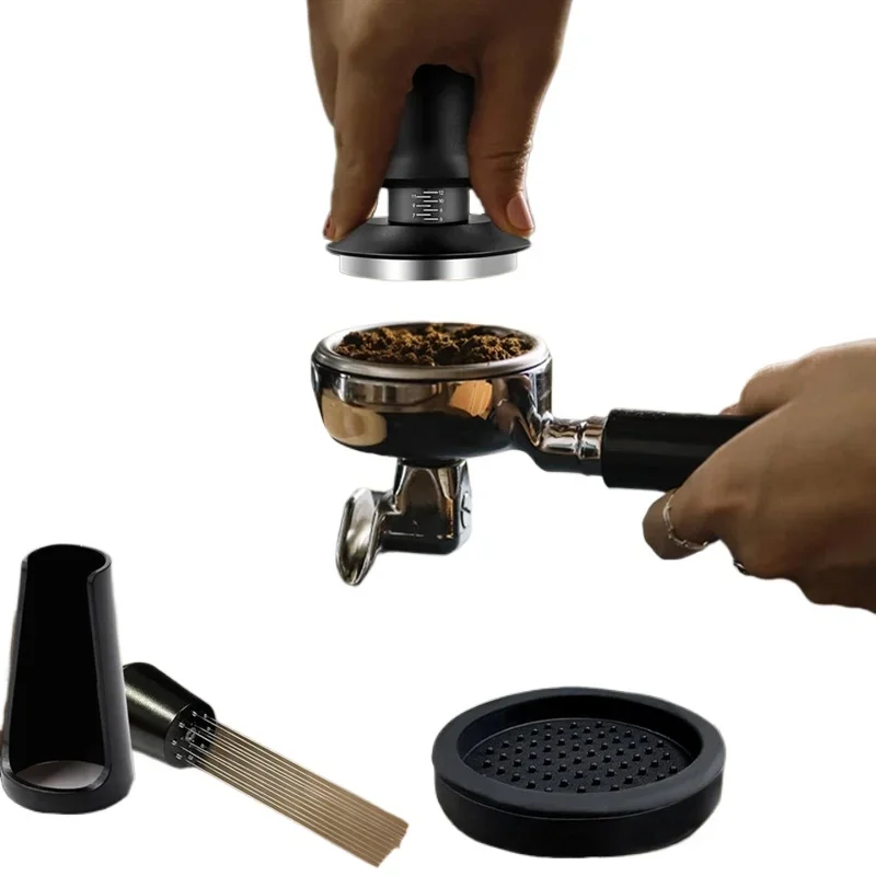 ABDR 22-Piece Coffee Accessories Kit Including Espresso Tamper, WDT Tool, Coffee Stirrer, 51M Frothing Pitcher
ABDR 22-Piece Coffee Accessories Kit Including Espresso Tamper, WDT Tool, Coffee Stirrer, 51M Frothing Pitcher