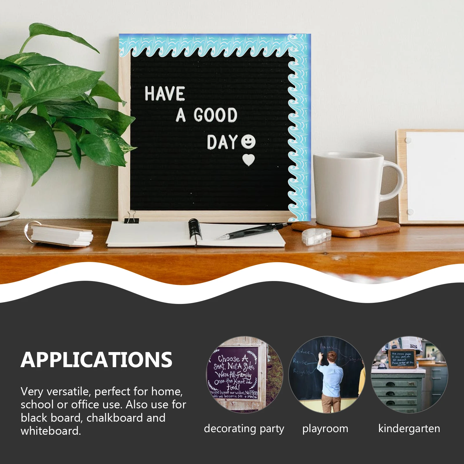 Waterproof Adhesive Sticker Stickers Border Trim for Bulletin Board Printable Pvc Self-adhesive Office
Waterproof Adhesive Sticker Stickers Border Trim for Bulletin Board Printable Pvc Self-adhesive Office