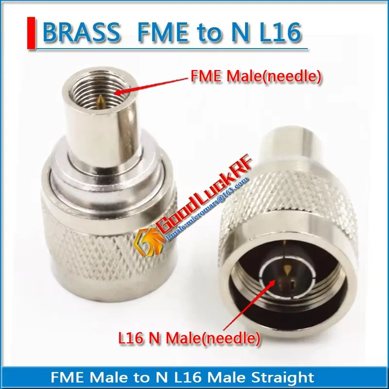 FME Male to L16 N Male Straight 50 ohm N Female to FME Female Copper FME Male to N Female Nickel RF Connector Adapters Socket
FME Male to L16 N Male Straight 50 ohm N Female to FME Female Copper FME Male to N Female Nickel RF Connector Adapters Socket