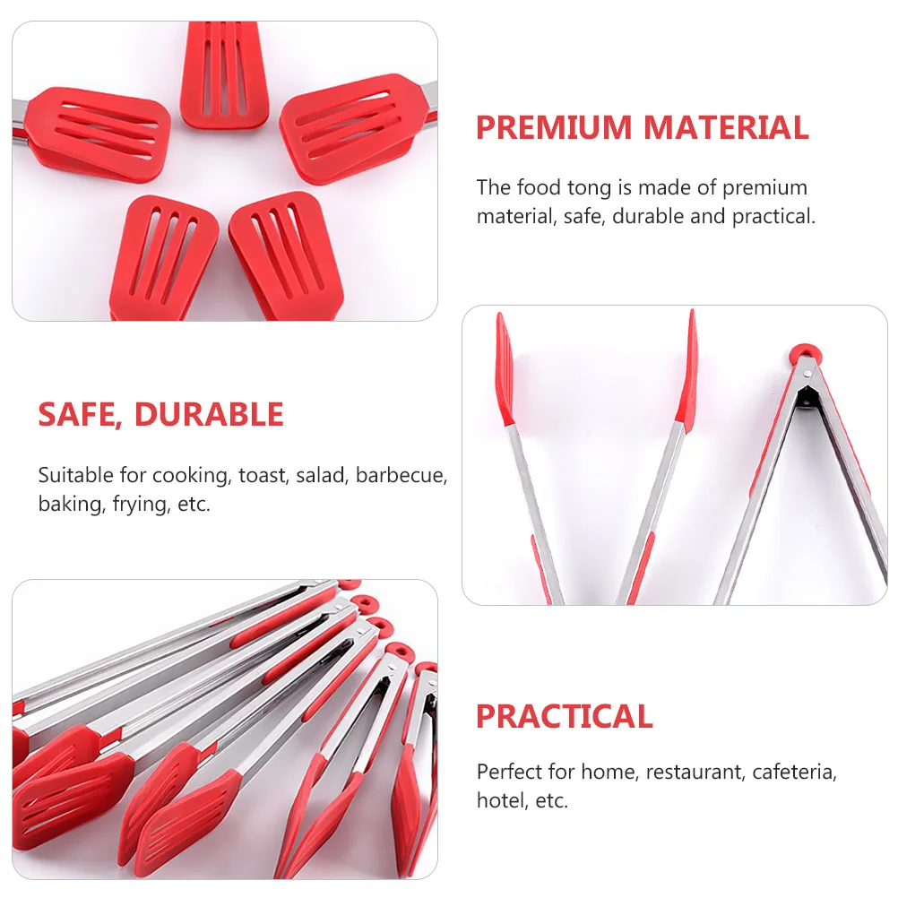 Anti Slip Stainless Steel Silicone Food Clip Kitchen Barbecue Grill Clamp Utensils Home Restaurant Barbecue Clamp Use
Anti Slip Stainless Steel Silicone Food Clip Kitchen Barbecue Grill Clamp Utensils Home Restaurant Barbecue Clamp Use