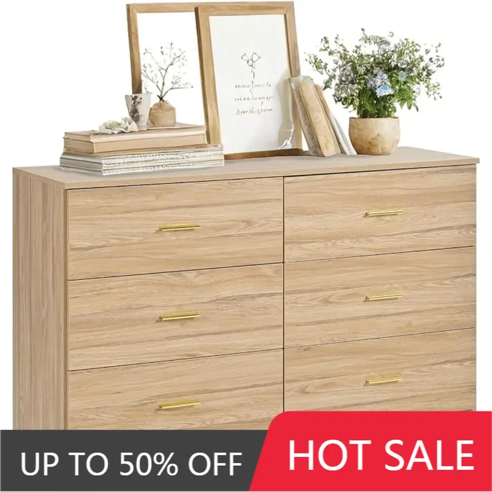 Dresser for Bedroom,、6 Drawer with Deep Drawer and Gold Handle,Storage Dresser Bedroom Furniture,TV Dresser for Nursery,KidsRoom
Dresser for Bedroom,、6 Drawer with Deep Drawer and Gold Handle,Storage Dresser Bedroom Furniture,TV Dresser for Nursery,KidsRoom