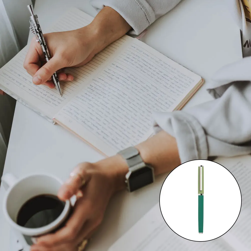 Metal Fountain Pen for Calligraphy Writing School Office Supplies Students Stationery Fine Ink Practice Comfortable Grip 
Metal Fountain Pen for Calligraphy Writing School Office Supplies Students Stationery Fine Ink Practice Comfortable Grip