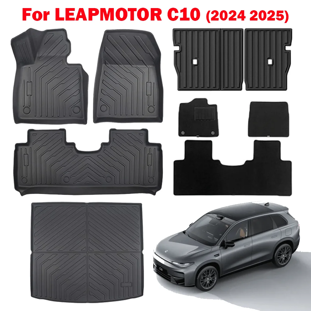 Для LEAPMOTOR C10 2024 2025 Автомобильные коврики и грузовой подкладки, TPE 3D коврик для ног Водонепроницаемые коврики в багажник и коврики на спинку LHD
Для LEAPMOTOR C10 2024 2025 Автомобильные коврики и грузовой подкладки, TPE 3D коврик для ног Водонепроницаемые коврики в багажник и коврики на спинку LHD