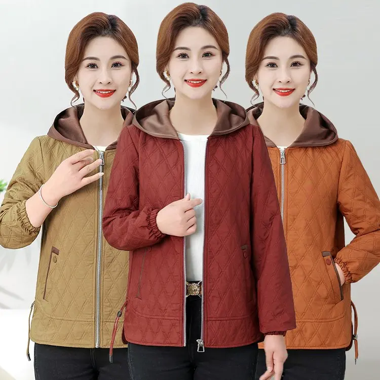 Spring 2026 New ort Jaet Casual Sle Hooded Coat for Middle-Aged And ly Women Large Size Windbreaker Mom Clothes
Spring 2026 New ort Jaet Casual Sle Hooded Coat for Middle-Aged And ly Women Large Size Windbreaker Mom Clothes