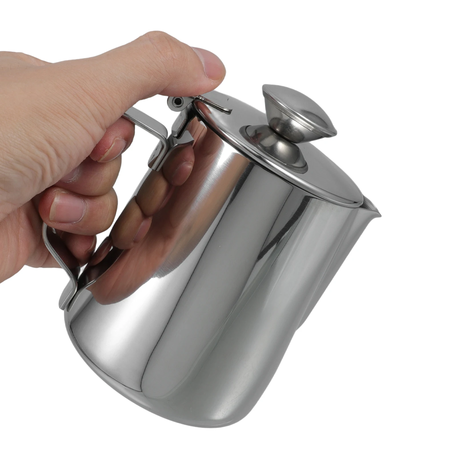 1 pc 350Ml Stainless Steel Latte Art Cup Thickened Mocha Cup Coffee Milk Frother Storage Kettle Wear-Resistant Comfortable
1 pc 350Ml Stainless Steel Latte Art Cup Thickened Mocha Cup Coffee Milk Frother Storage Kettle Wear-Resistant Comfortable