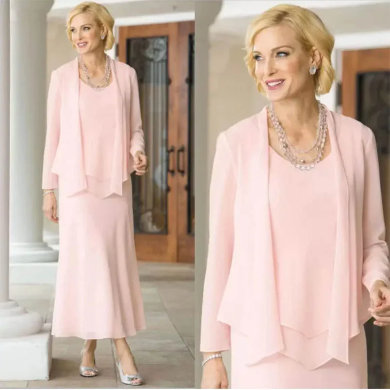 Elegant Light Pink Chiffon Mother Of The Bride Dresses Chiffon Wedding Guest Dress Plus Size Ankle Length Evening Gowns
Elegant Light Pink Chiffon Mother Of The Bride Dresses Chiffon Wedding Guest Dress Plus Size Ankle Length Evening Gowns