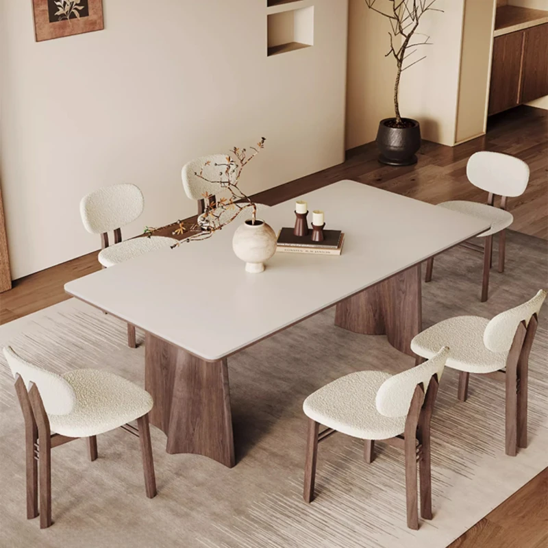 Home Simple Modern Slate Dining Table Italian Light Luxury Wabi-sabi Solid Wood Table Hermoso Y Duradero Dining Room Furniture
Home Simple Modern Slate Dining Table Italian Light Luxury Wabi-sabi Solid Wood Table Hermoso Y Duradero Dining Room Furniture