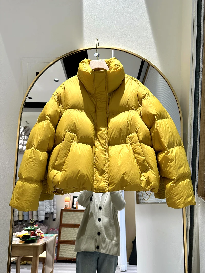 New Korean Sle Women's Puffer Jaet 90% down Thiened ort Loose Fit Stand Collar Winter Outerwear Warm Ladies Coat
New Korean Sle Women's Puffer Jaet 90% down Thiened ort Loose Fit Stand Collar Winter Outerwear Warm Ladies Coat