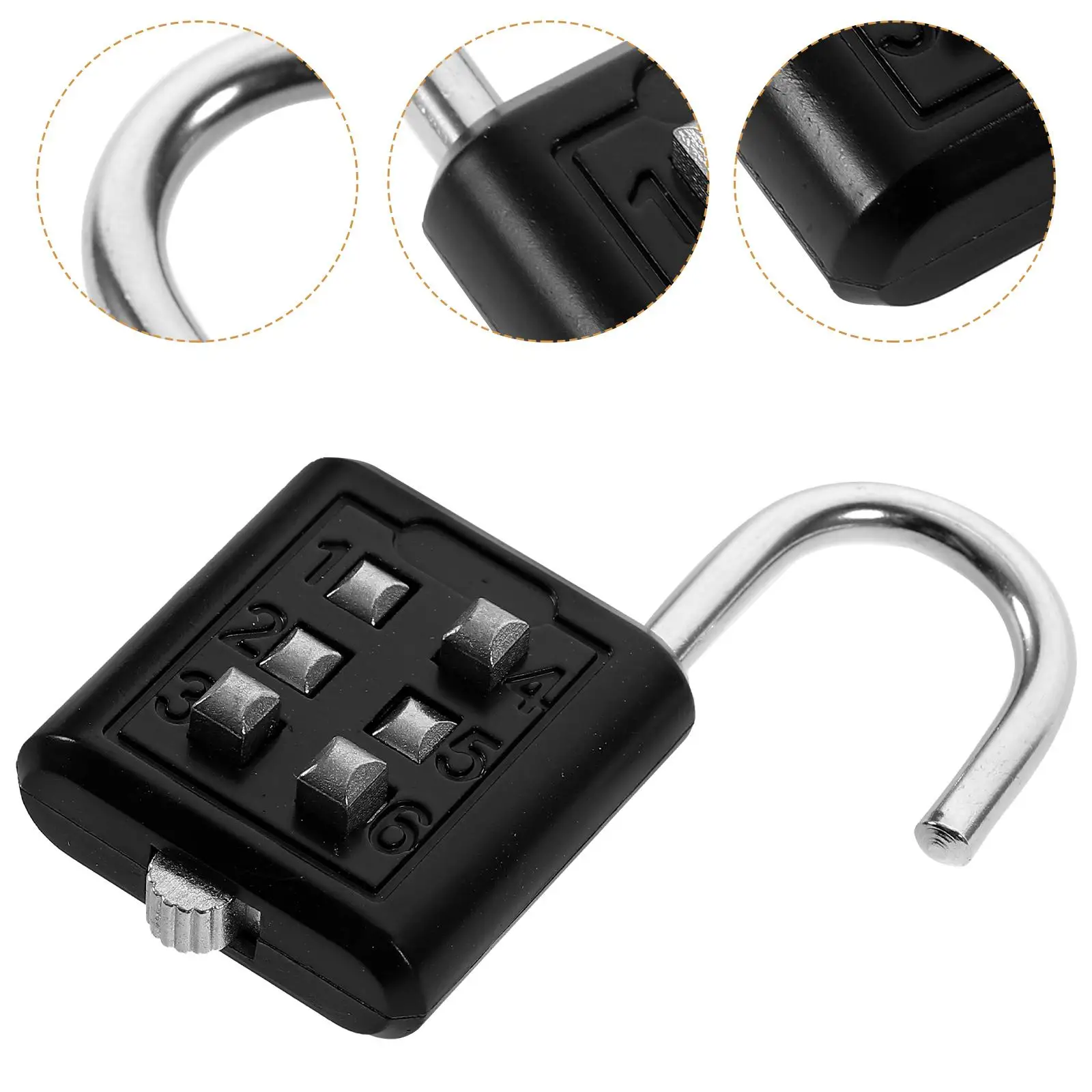 Password Padlock 6 Code Gym Locker Lock Zinc Alloy Anti Theft Suitcase Travel Luggage Health Care Security Box Storage
Password Padlock 6 Code Gym Locker Lock Zinc Alloy Anti Theft Suitcase Travel Luggage Health Care Security Box Storage