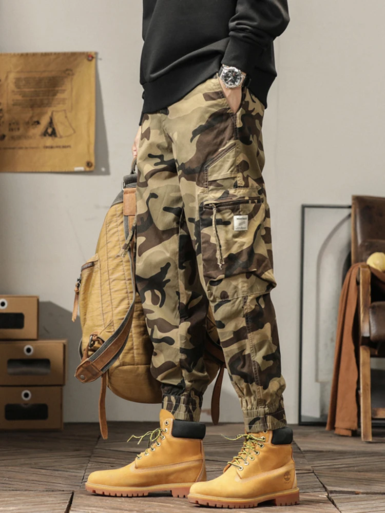 American Camouflage Work Pants Men's Multiple kets Loose Cuffed Long Casual Pants Thiened Fce Youth Active Sle
American Camouflage Work Pants Men's Multiple kets Loose Cuffed Long Casual Pants Thiened Fce Youth Active Sle