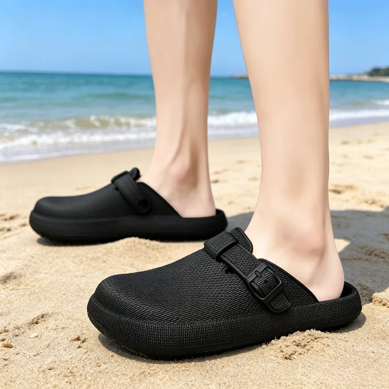 YUYIN Men's Slippers EVA Slip On Casual Walking Shoes Men Casual Baotou Half Slipper Comfortable Soft Household Sandals
YUYIN Men's Slippers EVA Slip On Casual Walking Shoes Men Casual Baotou Half Slipper Comfortable Soft Household Sandals