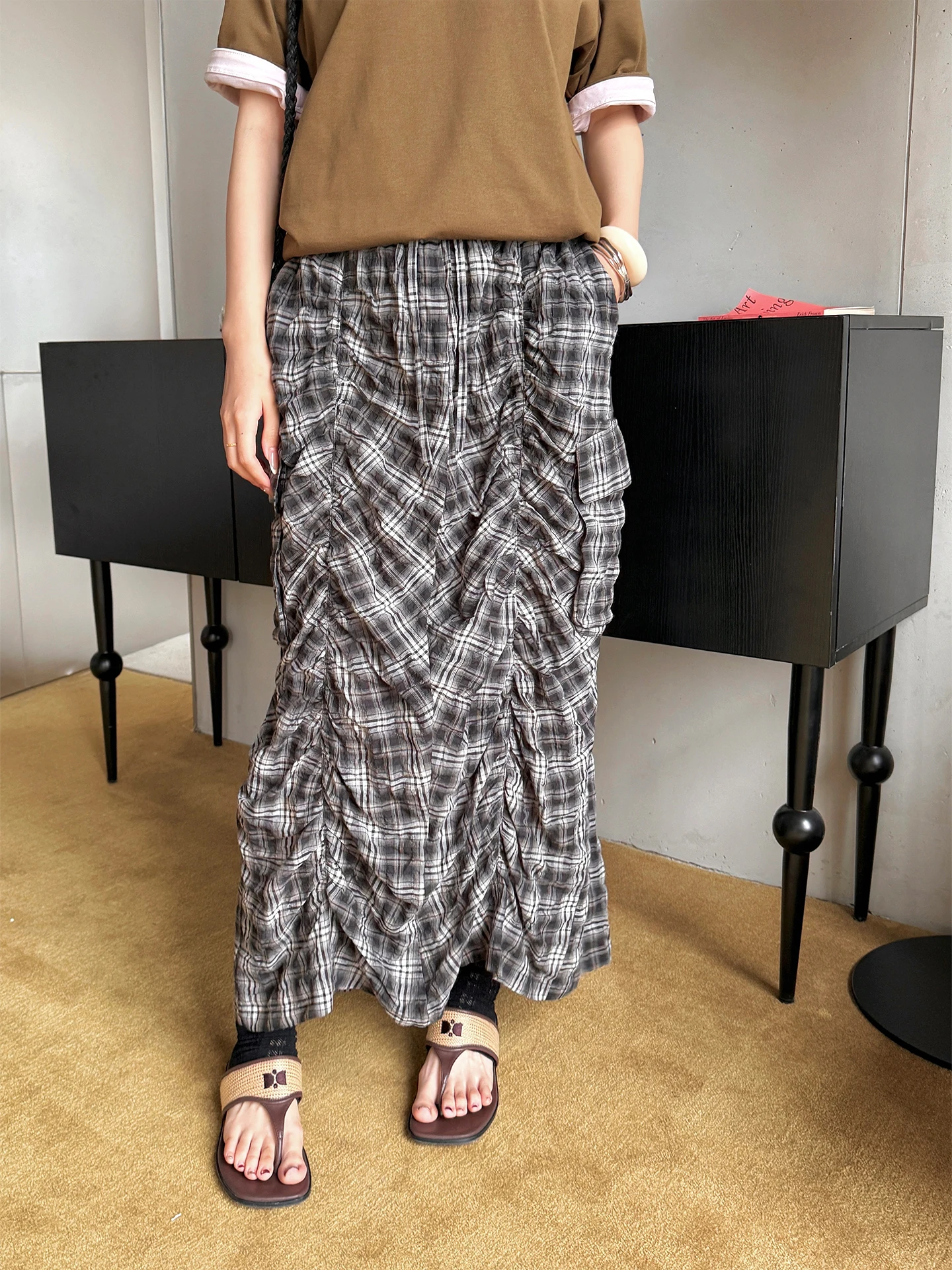 Brand Plaid Pleated Midi Skirt Handbag Store f-length Long Dr Sli Versatile Mid-waist Straight-cut Cotton ...
Brand Plaid Pleated Midi Skirt Handbag Store f-length Long Dr Sli Versatile Mid-waist Straight-cut Cotton ...