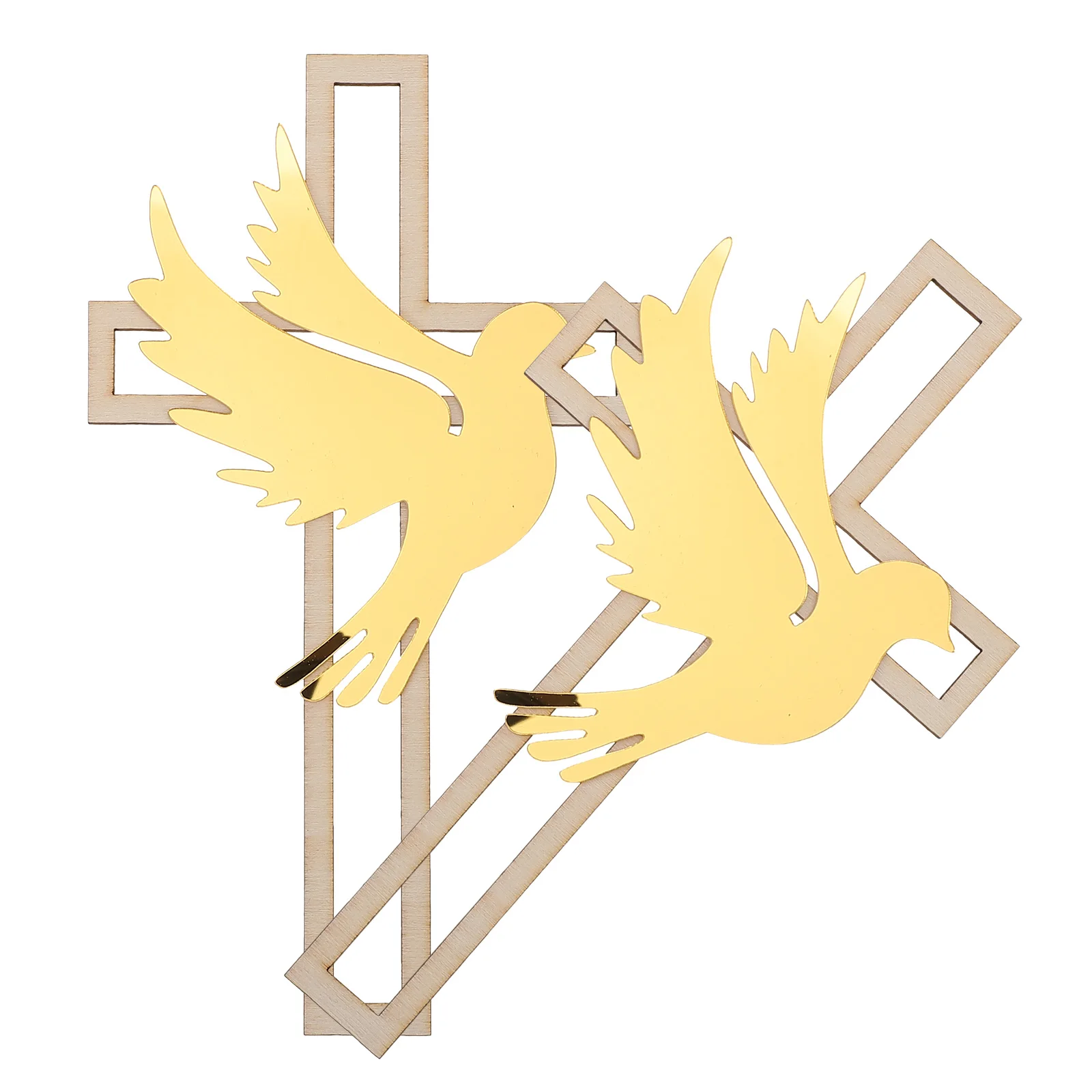 2pcs Wooden Cross Dove Cake Topper Picks for Baptism Birthday Party Decoration Acrylic Cake Toppers Dessert Decorations
2pcs Wooden Cross Dove Cake Topper Picks for Baptism Birthday Party Decoration Acrylic Cake Toppers Dessert Decorations