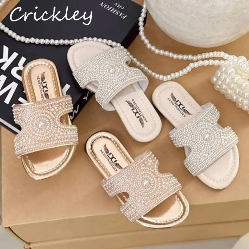 Pearl Bling Girls Slippers Summer PU Fashion Kids Princess Flats Slippers Anti Slip Children Beach Shoes Slides
Pearl Bling Girls Slippers Summer PU Fashion Kids Princess Flats Slippers Anti Slip Children Beach Shoes Slides