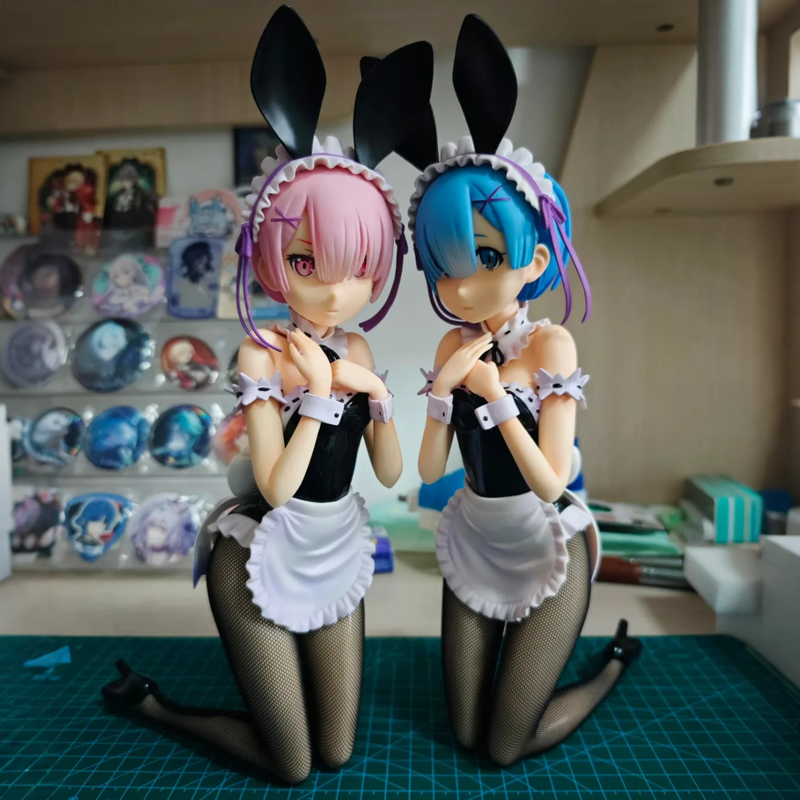 Re:Zero Ram & Rem 1/4, фигурки кроликов в масштабе 1/4, коллекционное издание, статуя из ПВХ, аниме, красивая модель для девочек, подарочный набор игрушек
Re:Zero Ram & Rem 1/4, фигурки кроликов в масштабе 1/4, коллекционное издание, статуя из ПВХ, аниме, красивая модель для девочек, подарочный набор игрушек