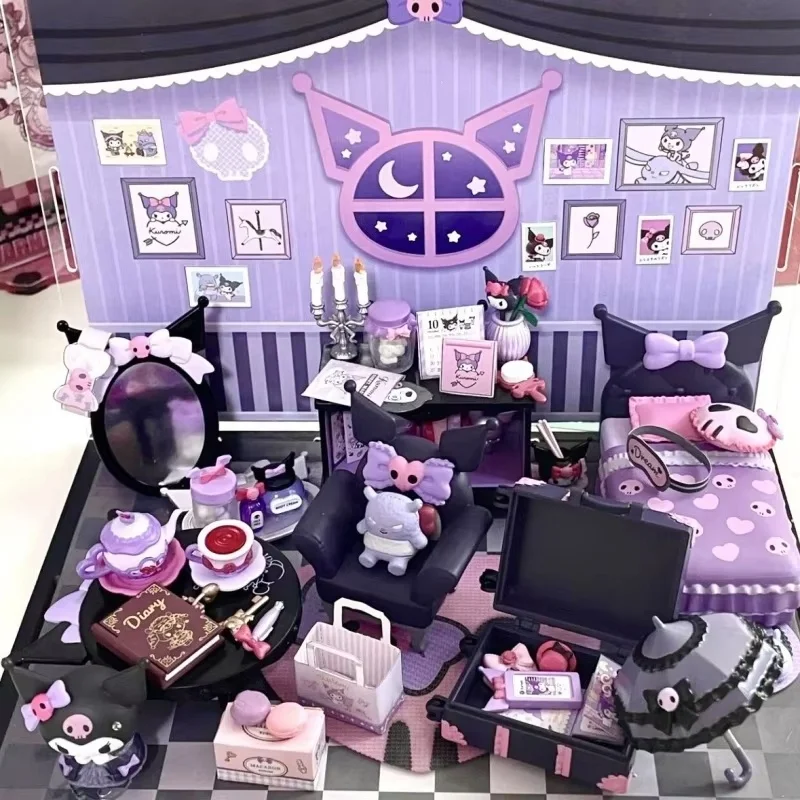 Подлинная Re-Ment миниатюрная сцена Kuromi Room слепая коробка экшн аниме фигурка украшение комнаты коллекция милый орнамент подарочные игрушки 
Подлинная Re-Ment миниатюрная сцена Kuromi Room слепая коробка экшн аниме фигурка украшение комнаты коллекция милый орнамент подарочные игрушки