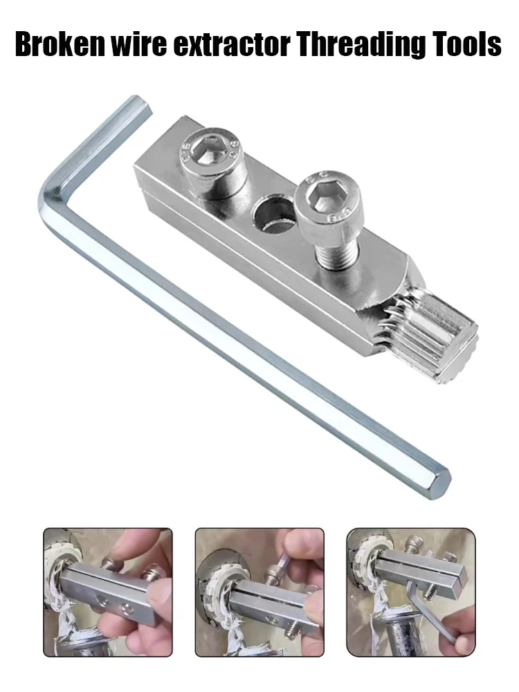 Broken wire extractor Threading tools Tap and screw remover water-tap Angle valve repair 4/6 points Water main breaks repair
Broken wire extractor Threading tools Tap and screw remover water-tap Angle valve repair 4/6 points Water main breaks repair