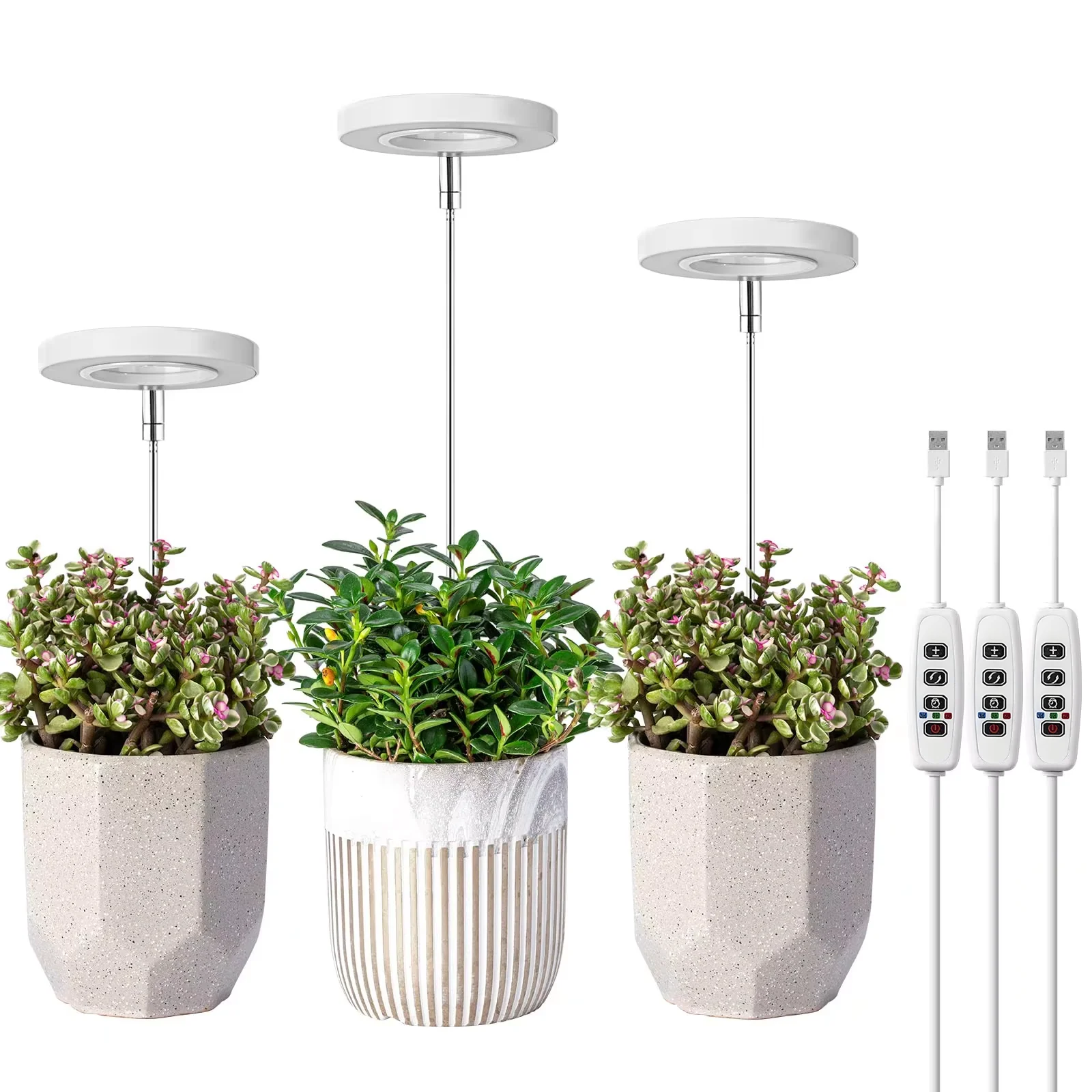 Full Spectrum Fill Light LED Grow Lamp for Indoor Solar Plants with Adjustable Height, 3/9/12H Timer 10-Level Dimming for Garden
Full Spectrum Fill Light LED Grow Lamp for Indoor Solar Plants with Adjustable Height, 3/9/12H Timer 10-Level Dimming for Garden