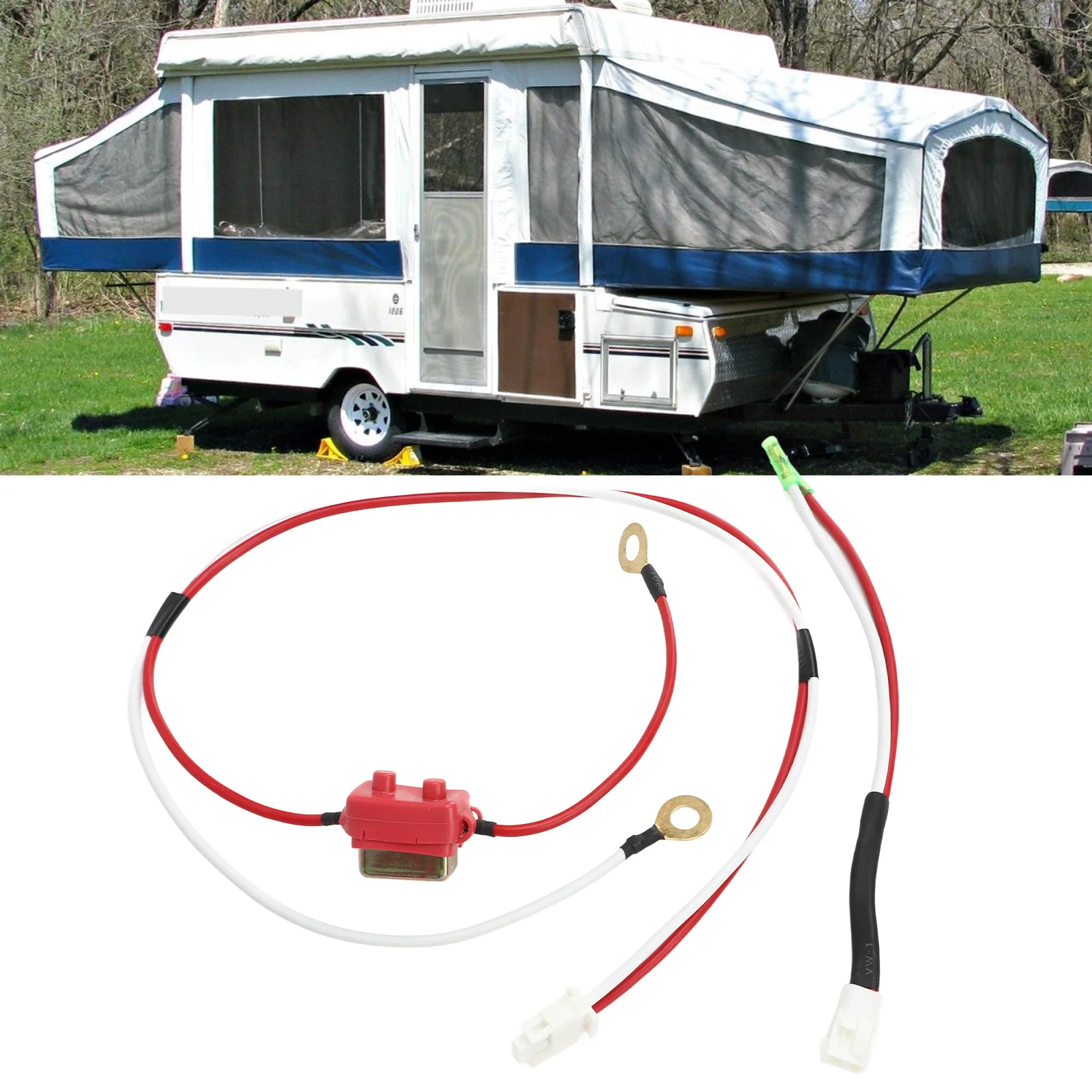 Battery Wiring Harness 15 AMP Battery Harness2 Pcs Battery Wiring Harness 4749A5531 Camper Battery Harness with 15 Amp Resettab
Battery Wiring Harness 15 AMP Battery Harness2 Pcs Battery Wiring Harness 4749A5531 Camper Battery Harness with 15 Amp Resettab