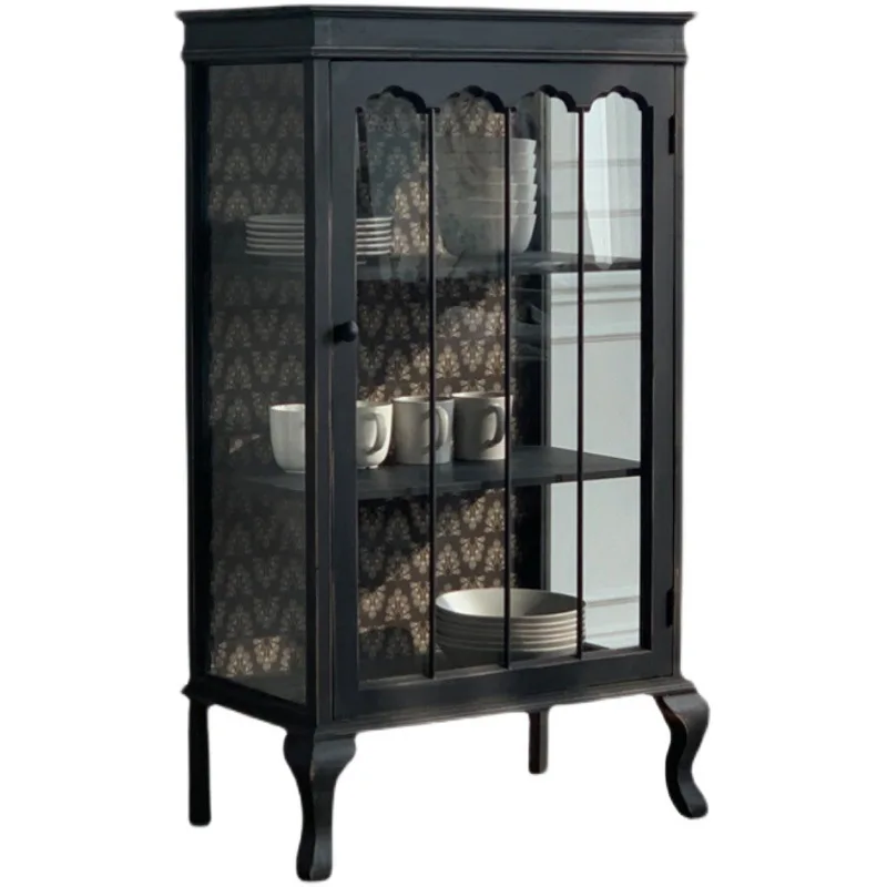 French American retro country glass door cabinet side cabinet locker storage display bookcase wine cabinet
French American retro country glass door cabinet side cabinet locker storage display bookcase wine cabinet