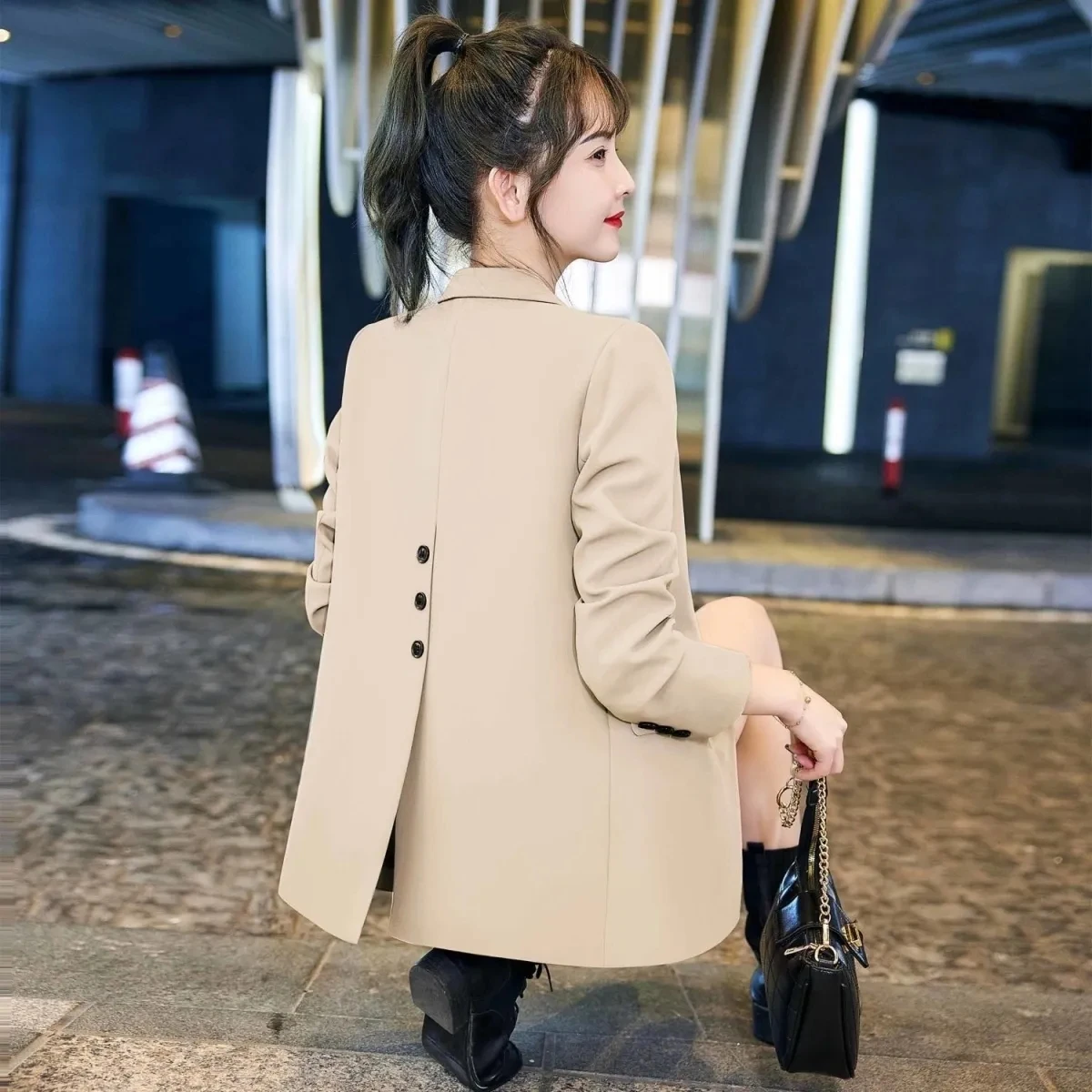 Back Split Off White Suit Coat Women's 2023 New Spring and Autumn Leisure Office Ladies Blazer Popular Suit Top Beige Black
Back Split Off White Suit Coat Women's 2023 New Spring and Autumn Leisure Office Ladies Blazer Popular Suit Top Beige Black