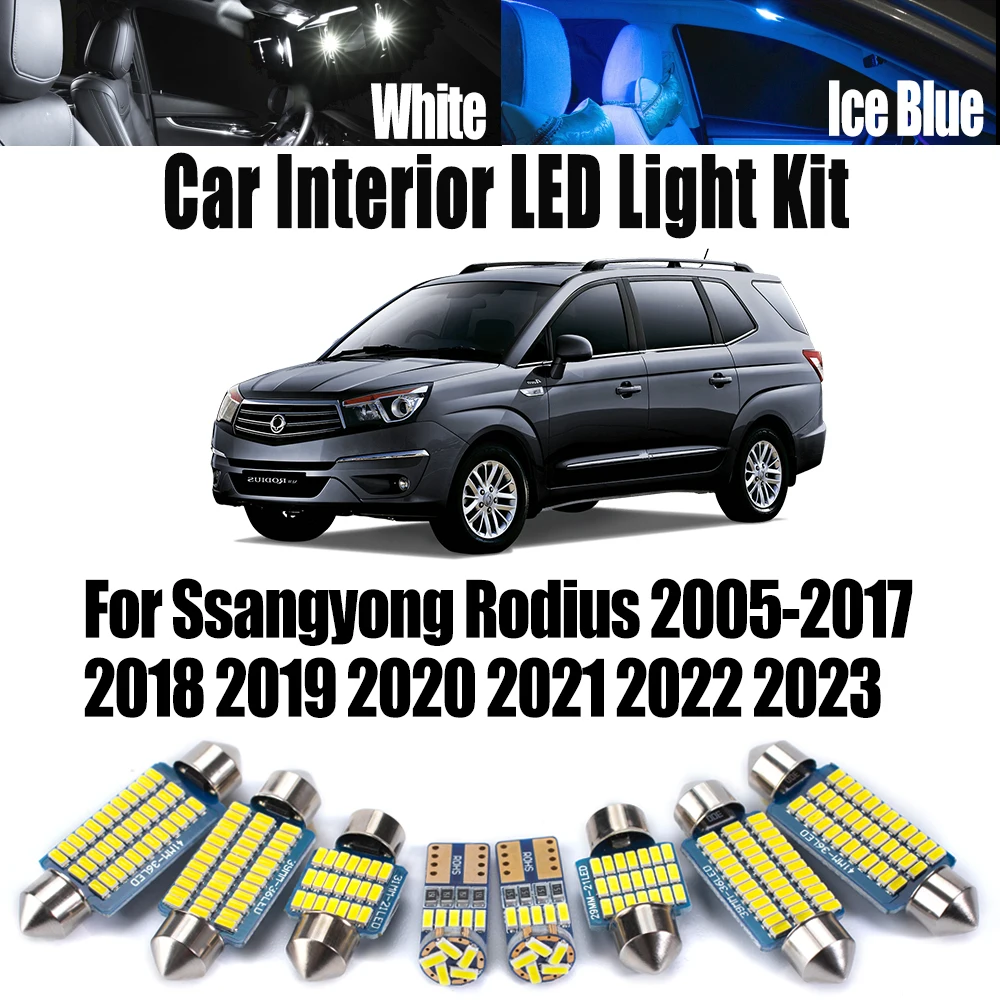 LED Interior Ceiling Dome Trunk Light Kit Canbus For Ssangyong Rodius 2005 - 2020 2021 2022 2023 Car Sun Visor Lamp Accessories 
LED Interior Ceiling Dome Trunk Light Kit Canbus For Ssangyong Rodius 2005 - 2020 2021 2022 2023 Car Sun Visor Lamp Accessories