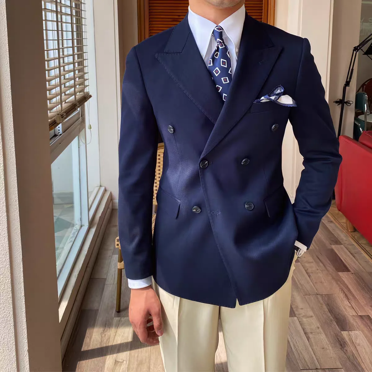 Men's Solid Double Breasted Tuxedo Jacket Wedding Blazer Formal Groom Wear Business Costume Party Homme Bridegroom Suit Coat
Men's Solid Double Breasted Tuxedo Jacket Wedding Blazer Formal Groom Wear Business Costume Party Homme Bridegroom Suit Coat
