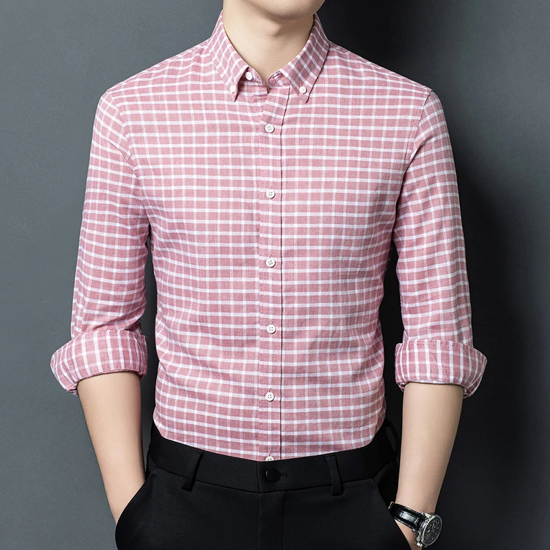 2026 Spring Men Lyocell Plaid Clothes High Quality Linen Cotton Dress Shirts Long Sleeve Tops Single Bresasted Breathable Shirts
2026 Spring Men Lyocell Plaid Clothes High Quality Linen Cotton Dress Shirts Long Sleeve Tops Single Bresasted Breathable Shirts