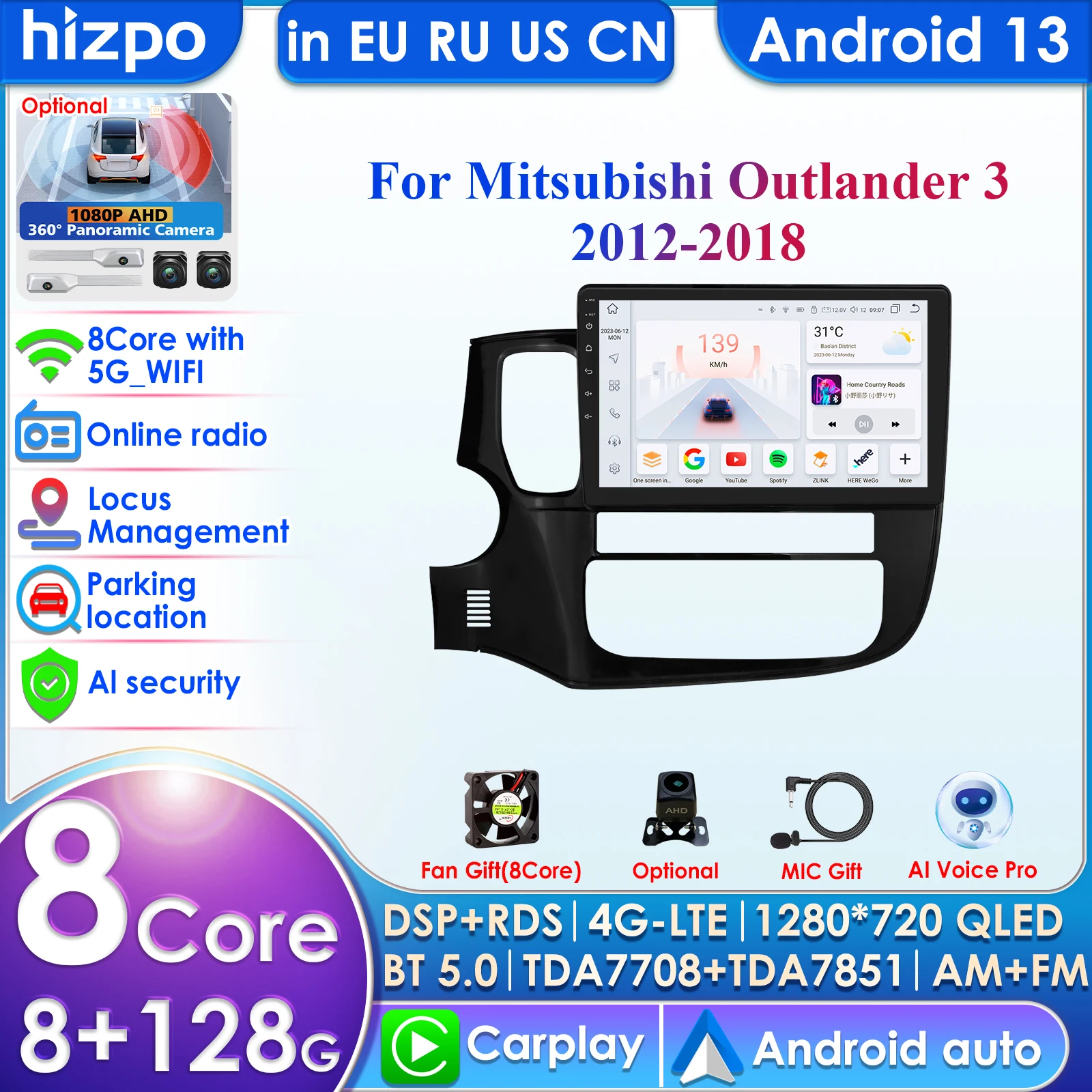 8G 128G DSP AI Voice Android Auto Радио для Mitsubishi Outlander 3 GF0W GG0W 2012-2018 4G Carplay Автомобильное мультимедиа 2din Авторадио
8G 128G DSP AI Voice Android Auto Радио для Mitsubishi Outlander 3 GF0W GG0W 2012-2018 4G Carplay Автомобильное мультимедиа 2din Авторадио