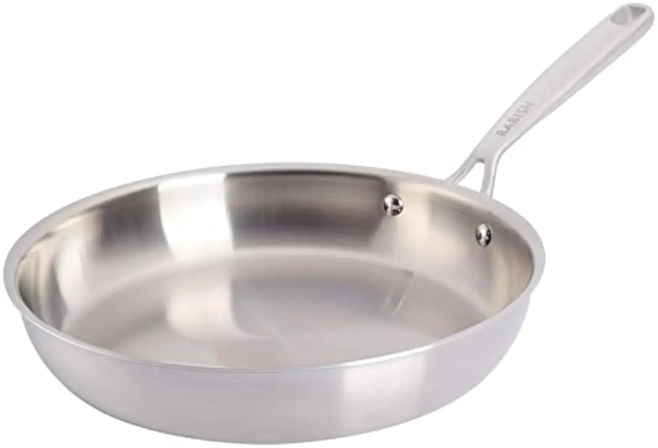 10-Inch Tri-Ply Stainless Steel Frying Pan - Professional Skillet for Searing, Sauteing & Everyday Cooking
10-Inch Tri-Ply Stainless Steel Frying Pan - Professional Skillet for Searing, Sauteing & Everyday Cooking