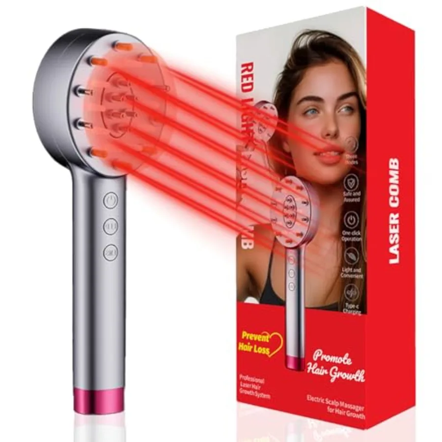 Laser Hair Growth Comb Electric Scalp Massager for Hair Growth Stimulates Hair Growth Comb Brush Thinning Hair Treatment Laser
Laser Hair Growth Comb Electric Scalp Massager for Hair Growth Stimulates Hair Growth Comb Brush Thinning Hair Treatment Laser