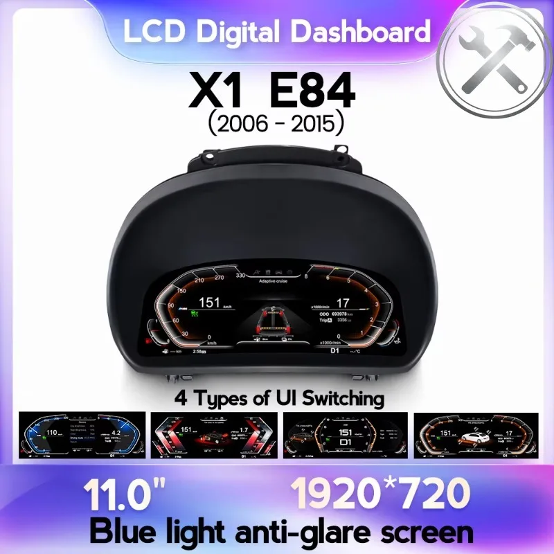 MEKEDE 11 INCH 1920720 LINUX System Wireless Car‑play HD LCD Dashboard Speedometer Digital Cluster Auto Parts for X1‑E84 2006-
MEKEDE 11 INCH 1920720 LINUX System Wireless Car‑play HD LCD Dashboard Speedometer Digital Cluster Auto Parts for X1‑E84 2006-