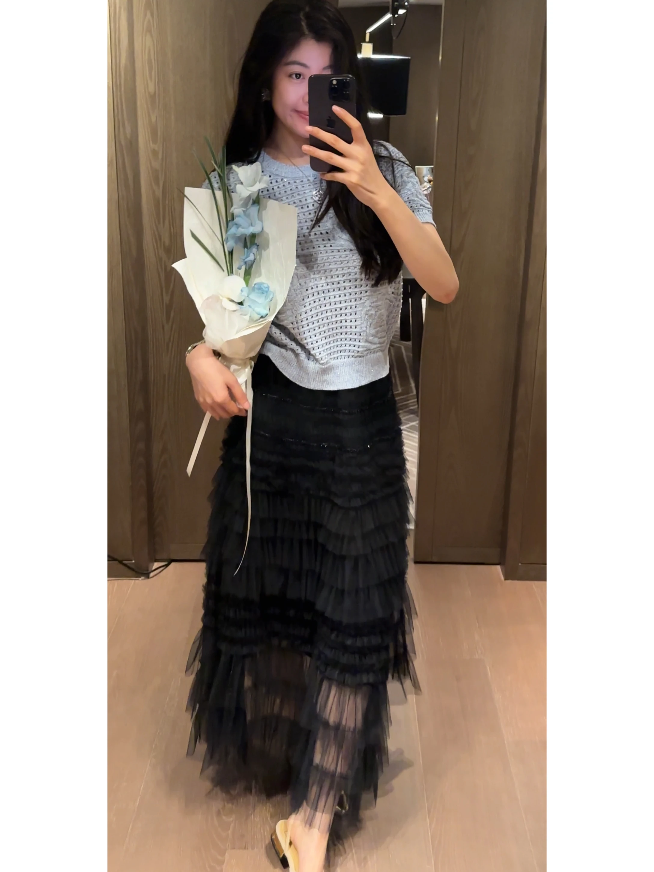 N2COU Summer New High Waist Puffy Skirt Women's Long Skirt Gauze Beaded Cake Skirt Slimming Ageless Elegant Style Polyester F...
N2COU Summer New High Waist Puffy Skirt Women's Long Skirt Gauze Beaded Cake Skirt Slimming Ageless Elegant Style Polyester F...