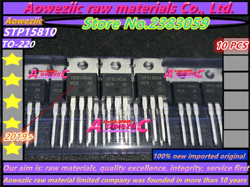 Aoweziic 2019+ 100% новый импортный оригинальный IRFB11N50APBF FB11N50A TO-220 MOS FET 11A 500V
Aoweziic 2019+ 100% новый импортный оригинальный IRFB11N50APBF FB11N50A TO-220 MOS FET 11A 500V