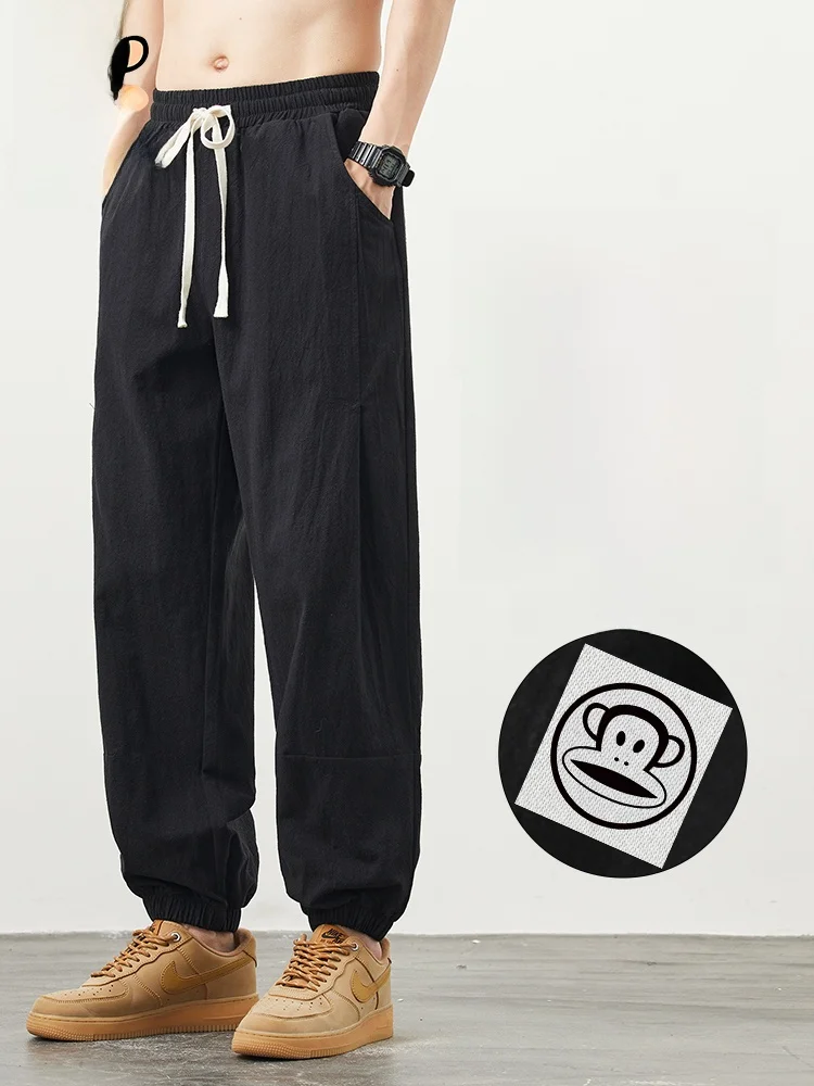 Рабочие брюки PaulFrank из чистого хлопка, мужские, весенние, новые, дышащие, с эластичной талией, с манжетами, повседневные, свободного кроя, молодежные
Рабочие брюки PaulFrank из чистого хлопка, мужские, весенние, новые, дышащие, с эластичной талией, с манжетами, повседневные, свободного кроя, молодежные