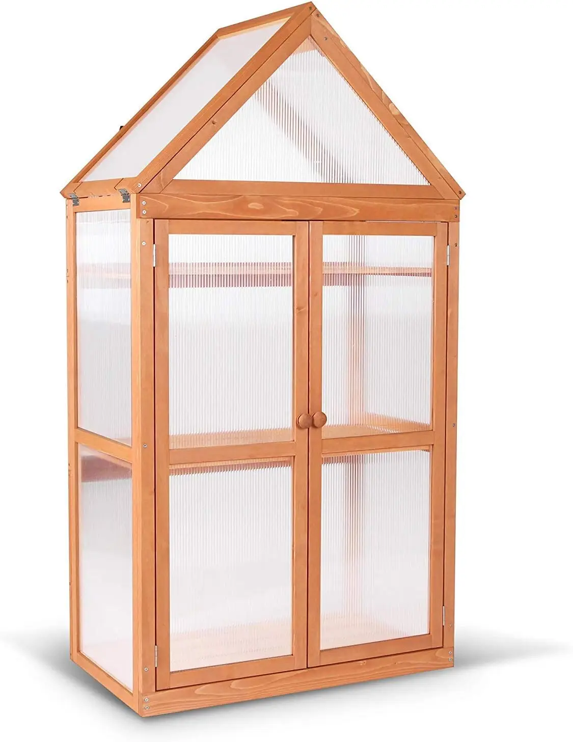 Greenhouse Cold Frame Wooden Garden Raised Flower Planter Shelf with Hard Translucent PC Protection, 0800 (Orange)
Greenhouse Cold Frame Wooden Garden Raised Flower Planter Shelf with Hard Translucent PC Protection, 0800 (Orange)