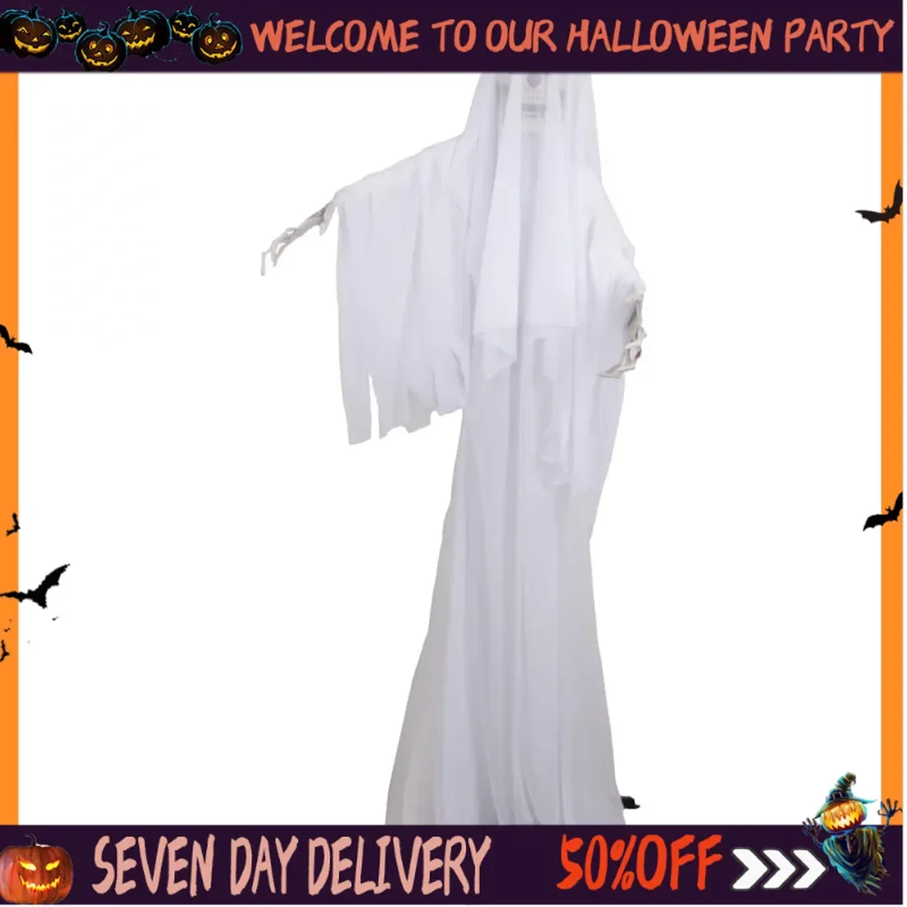 Halloween Decorations Life Size Screaming Lighted Glowing Ghost with Black Robe and White Veil for Garden Lawn Haunted Decor
Halloween Decorations Life Size Screaming Lighted Glowing Ghost with Black Robe and White Veil for Garden Lawn Haunted Decor