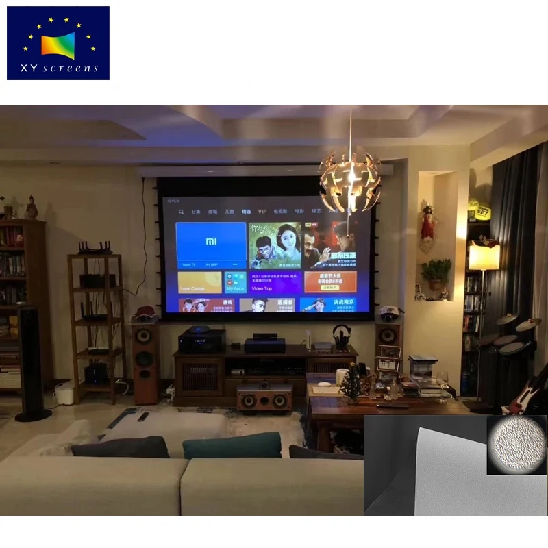 XY Screen 80-170inch Tab-tension Intelligent Motorized Projection Screen Flexible Gray Projector Screens
XY Screen 80-170inch Tab-tension Intelligent Motorized Projection Screen Flexible Gray Projector Screens