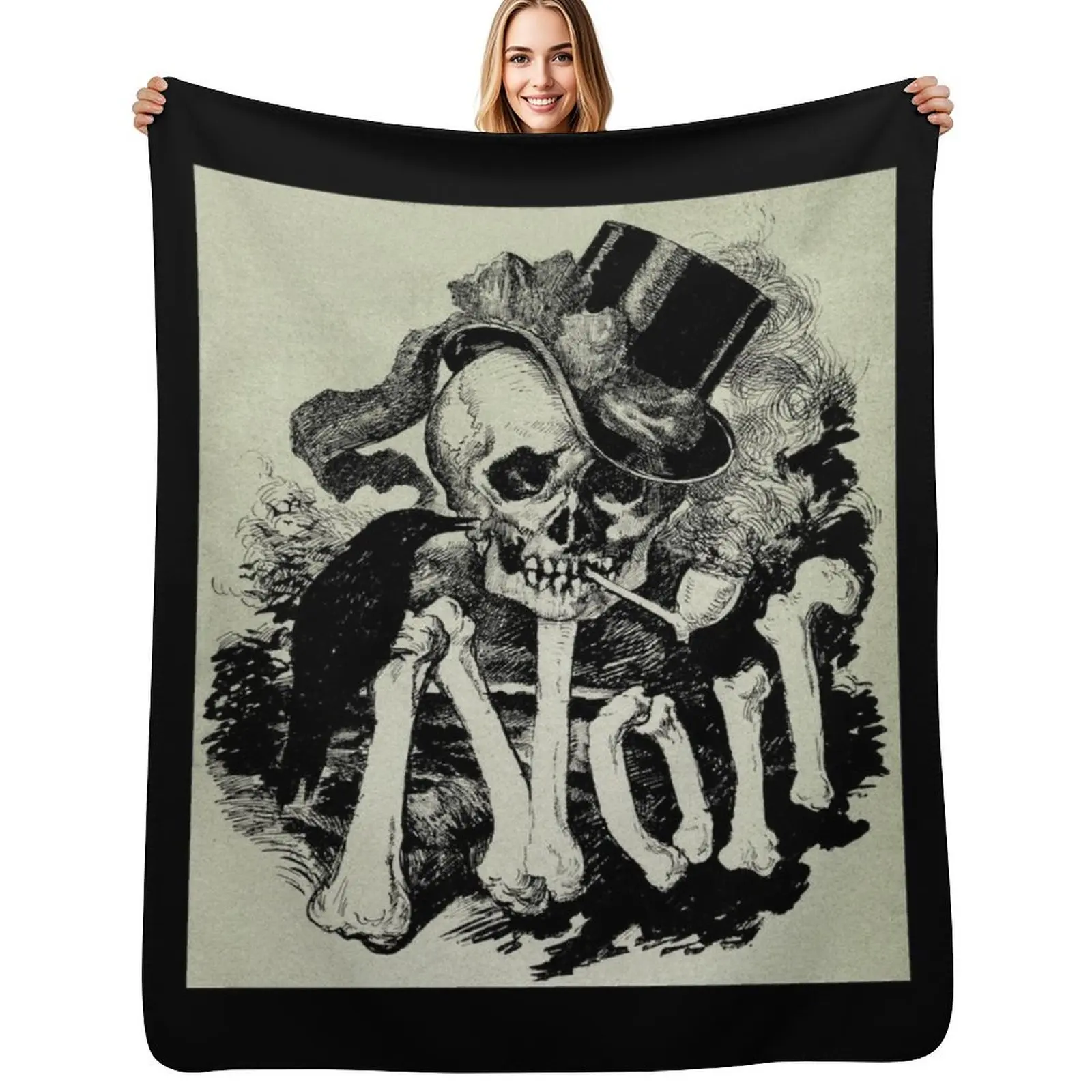 GREAT FILM NOIR SKULL IMAGE! Throw Blanket Cozy Home Blanket Gift for Christmas Holiday
GREAT FILM NOIR SKULL IMAGE! Throw Blanket Cozy Home Blanket Gift for Christmas Holiday