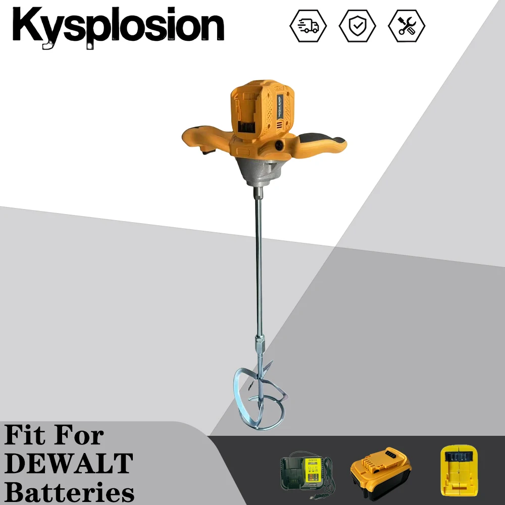 Cordless brushless Electric drill mixer Fit Dewalt battery for Mortar Grouts Paint Cement Plaster Plastering Novelty tools 40V
Cordless brushless Electric drill mixer Fit Dewalt battery for Mortar Grouts Paint Cement Plaster Plastering Novelty tools 40V