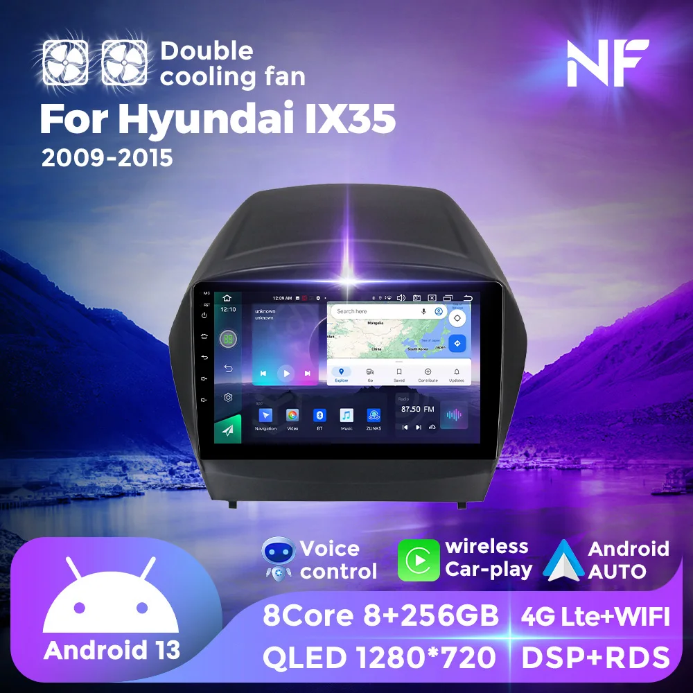 NF двойной вентилятор охлаждения Android все в одном для Hyundai Tucson 2 LM IX35 2009 - 2015 автомобильный радиоприемник мультимедийный плеер для беспроводной Carplay
NF двойной вентилятор охлаждения Android все в одном для Hyundai Tucson 2 LM IX35 2009 - 2015 автомобильный радиоприемник мультимедийный плеер для беспроводной Carplay
