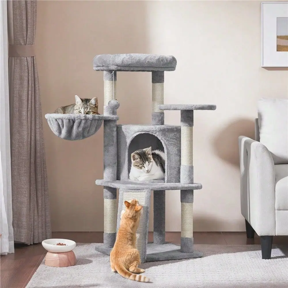 1PC Professional Cat Tree Tower Multilayer Cat Furniture With Condo And Perch
1PC Professional Cat Tree Tower Multilayer Cat Furniture With Condo And Perch