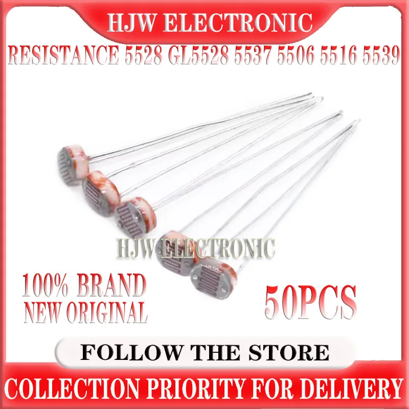50PCS LDR Photo Light Sensitive Resistor Photoelectric Photoresistor Photosensitive Resistance 5528 GL5528 5537 5506 5516 5539
50PCS LDR Photo Light Sensitive Resistor Photoelectric Photoresistor Photosensitive Resistance 5528 GL5528 5537 5506 5516 5539
