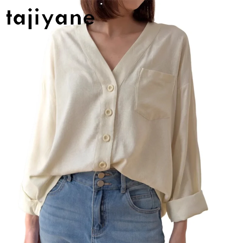 TAJIYANE 100% Mulberry Silk Shirts Woman Elegant V Neck White Blouse Old Money Style Women Tops Spring Clothes 2025 топ женский
TAJIYANE 100% Mulberry Silk Shirts Woman Elegant V Neck White Blouse Old Money Style Women Tops Spring Clothes 2025 топ женский