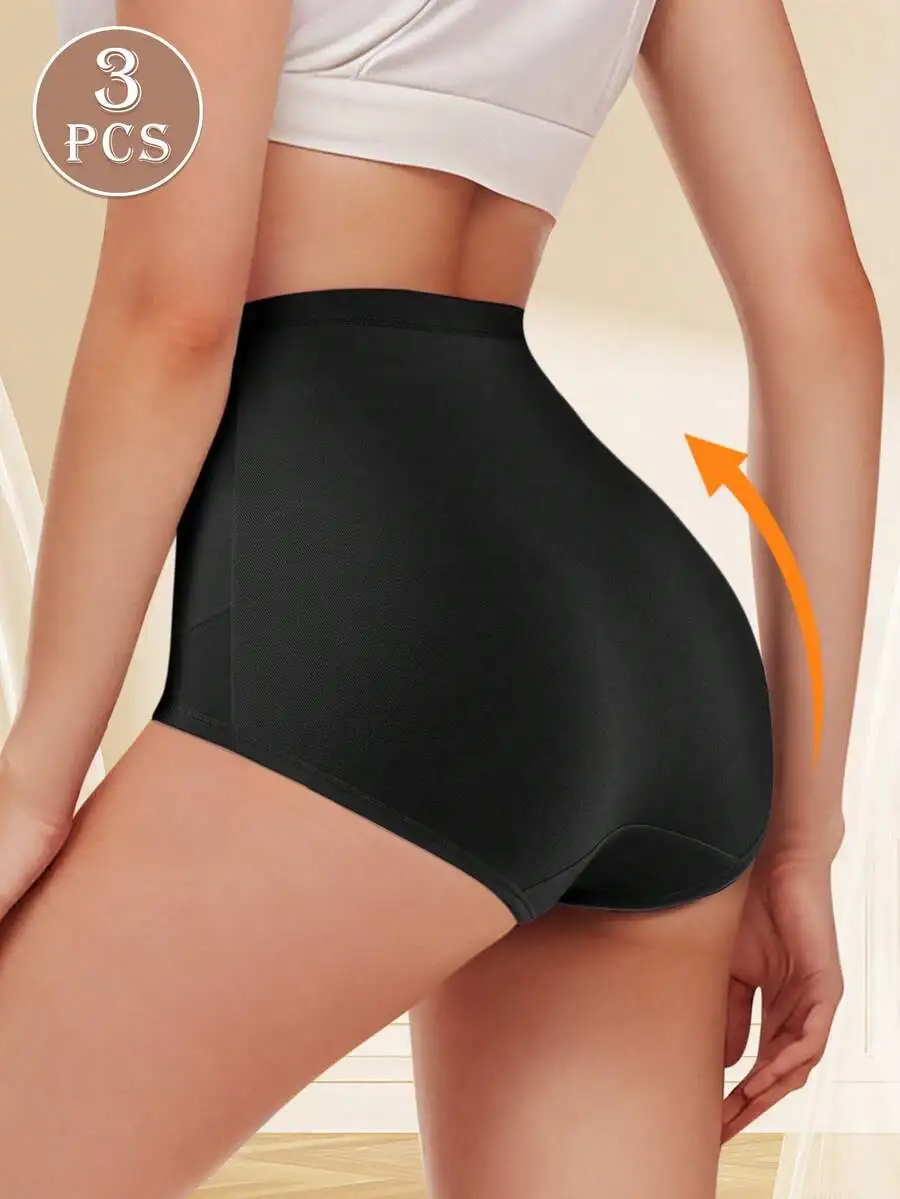 3 Pcs Women High-Waisted Cotton Panties Soft Comfortable Tummy Control Briefs
3 Pcs Women High-Waisted Cotton Panties Soft Comfortable Tummy Control Briefs
