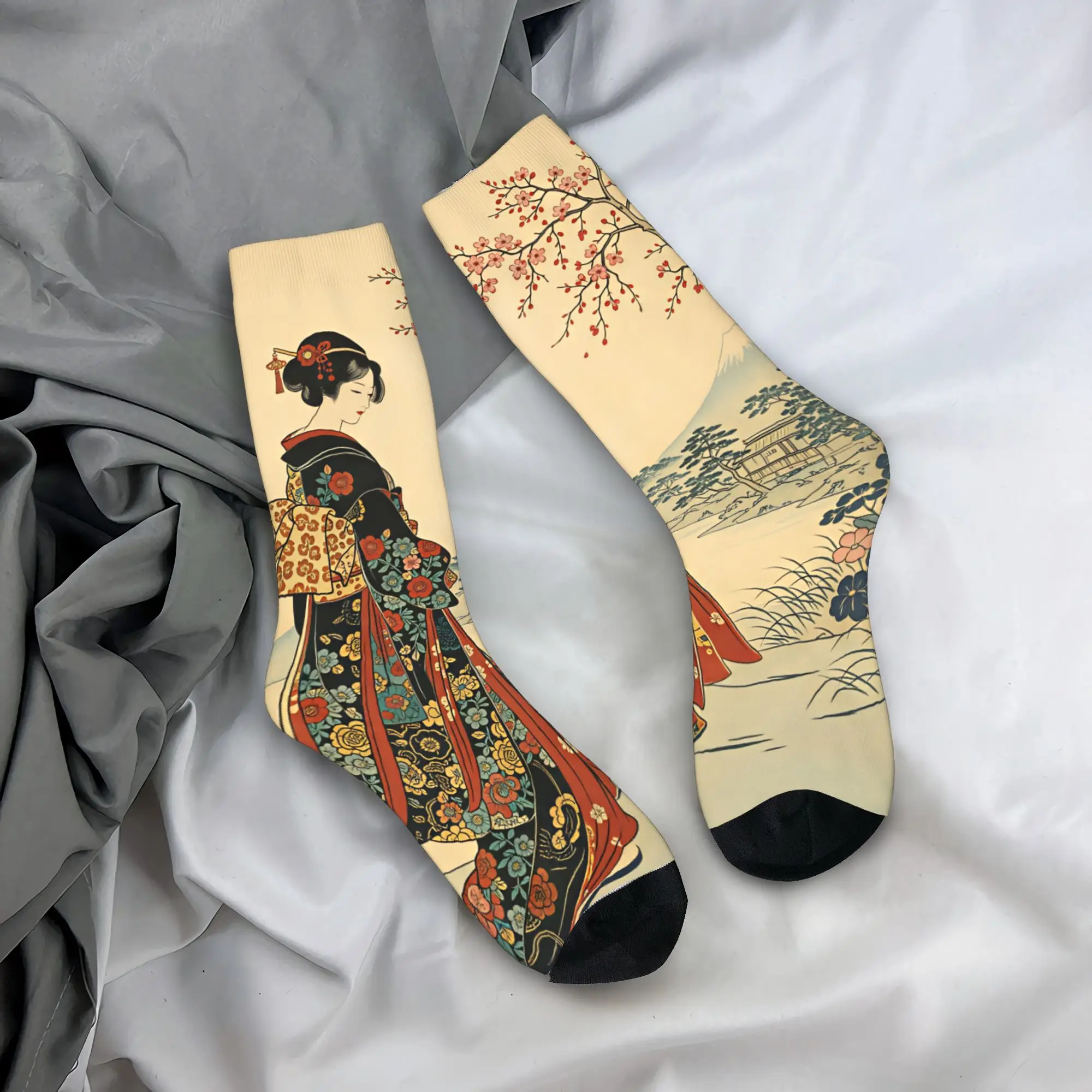 Japanese Ukiyo-e Prints of Elegant Ladies Socks Graphic Stockings Anti Skid Breathable Autumn Novelty Outdoor Sports Socks
Japanese Ukiyo-e Prints of Elegant Ladies Socks Graphic Stockings Anti Skid Breathable Autumn Novelty Outdoor Sports Socks