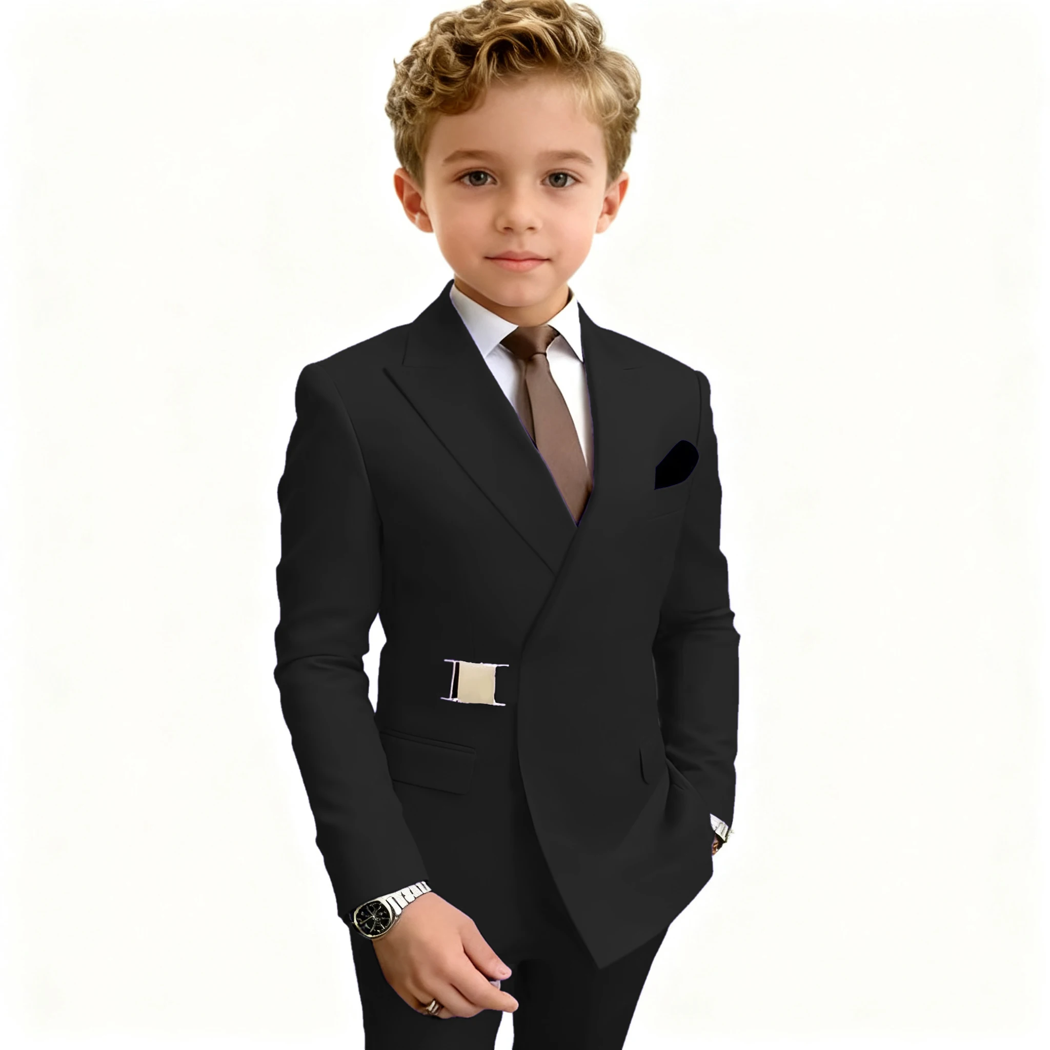Boys Suit Pointed Collar Jacket Double Breasted Fashion Wedding Tuxedos 2-piece Set Blazer Pants for Party
Boys Suit Pointed Collar Jacket Double Breasted Fashion Wedding Tuxedos 2-piece Set Blazer Pants for Party
