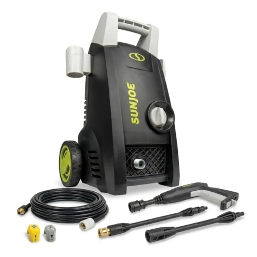 Electric Pressure Washer with 11-Amp Motor and 1.1 GPM, - Portable Water Cleaner with Adjustable Spray Wand for Car, Garden, an
Electric Pressure Washer with 11-Amp Motor and 1.1 GPM, - Portable Water Cleaner with Adjustable Spray Wand for Car, Garden, an