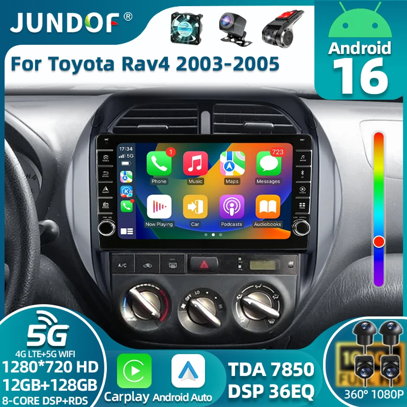 2-DIN автомагнитола с Android Auto и CarPlay для Toyota RAV4 2003-2005, мультимедийный видеоплеер, GPS-стерео, DVD, 4G, головное устройство
2-DIN автомагнитола с Android Auto и CarPlay для Toyota RAV4 2003-2005, мультимедийный видеоплеер, GPS-стерео, DVD, 4G, головное устройство