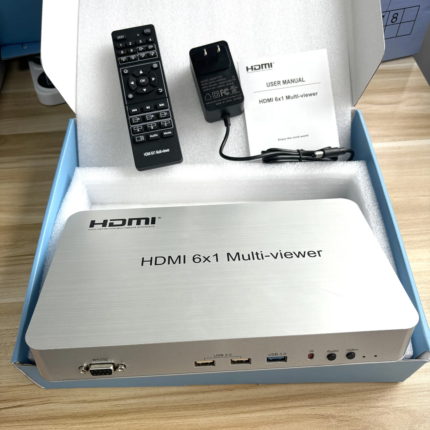 1080p 4K 6x1 HDMI Multiviewer Multi Screen Segmentation Divider 4x1 5X1 Multi-viewer Seamless Switch PIP Zoom in Out 180° Rotate
1080p 4K 6x1 HDMI Multiviewer Multi Screen Segmentation Divider 4x1 5X1 Multi-viewer Seamless Switch PIP Zoom in Out 180° Rotate